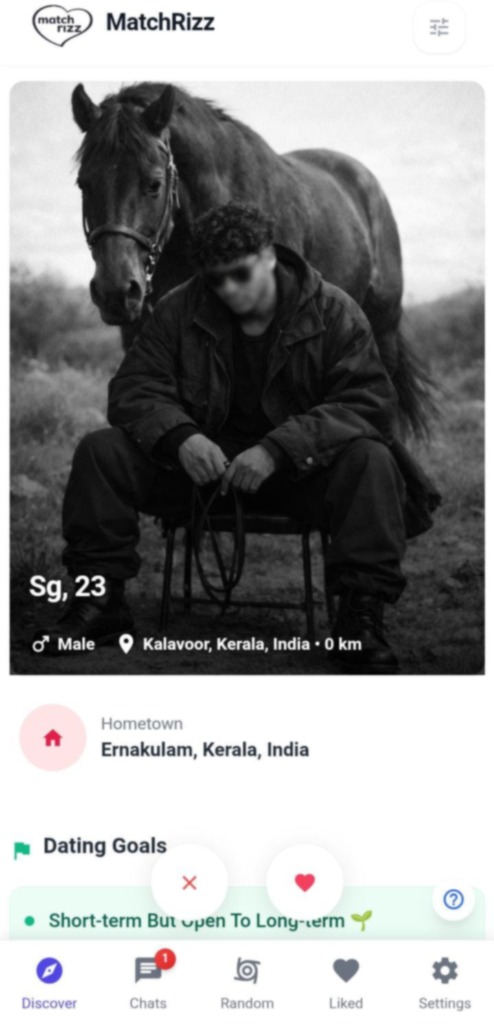 MatchRizz App Interface